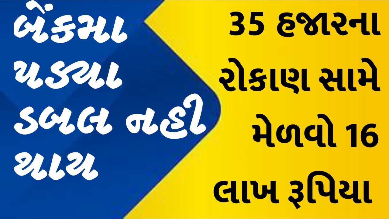 બેંકમા પડ્યા પૈસા ડબલ નહી થાય, 35 હજારના રોકાણ સામે મેળવો 16 લાખ રૂપિયા, જાણો કઇ રીતે?