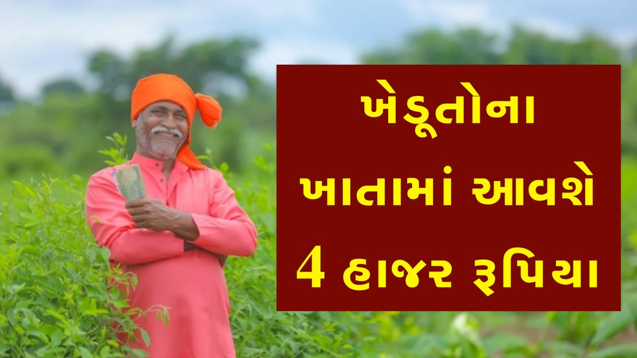 ખેડૂતો માટે મોટી જાહેરાત, બેંકના ખાતામાં એકસાથે જમા થશે 4000 રૂપિયા! જાણી લો કામની વાત