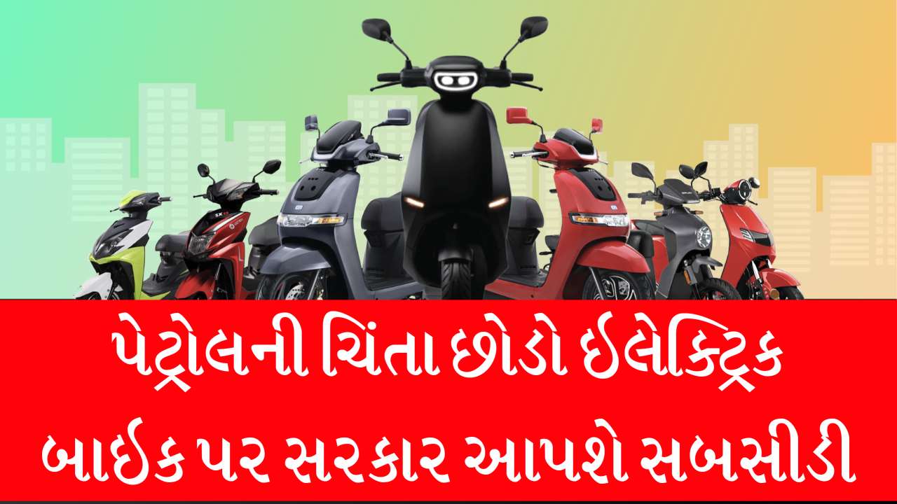 પેટ્રોલની ચિંતા છોડો ઇલેક્ટ્રિક બાઇક પર સરકાર આપશે સબસીડી, જાણો કેટલી સબસિડી મળશે